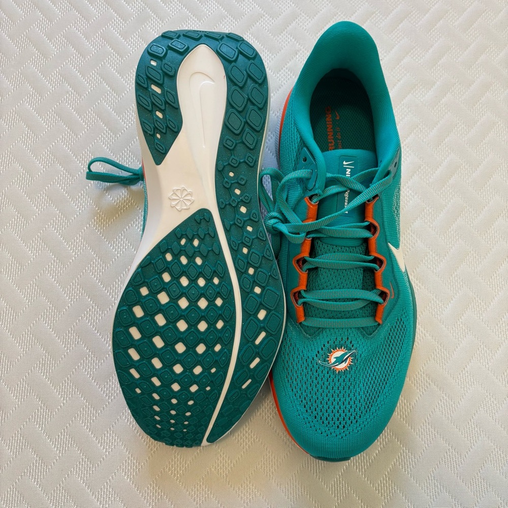 Nike Zoom Pegasus 41 Miami Dolphins Men's Size 9 Sneakers Shoes FZ5082-300 - Picture 5 of 5